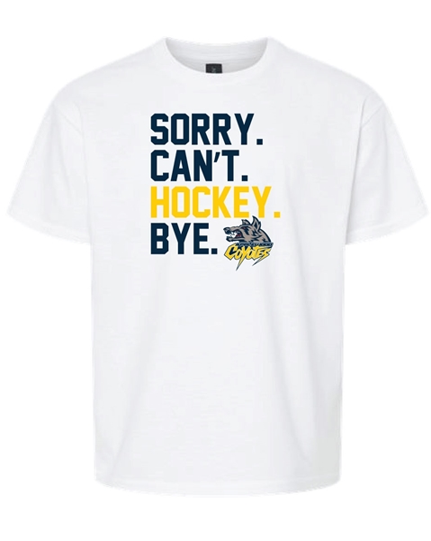 Picture of Sorry. Can't. Hockey. Bye. Youth T-Shirt