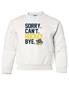 Picture of Sorry. Can't. Hockey. Bye. Youth Sweatshirt