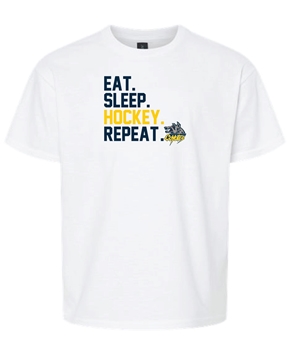 Picture of Eat. Sleep. Hockey. Repeat. Youth T-Shirt 