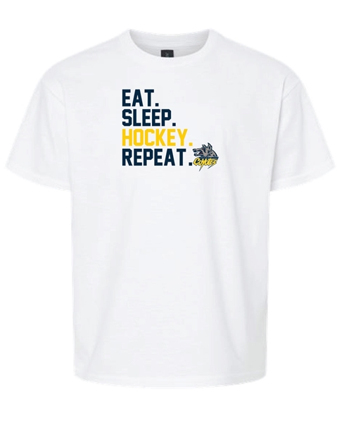 Picture of Eat. Sleep. Hockey. Repeat. Youth T-Shirt 