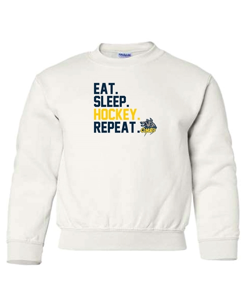 Picture of Eat. Sleep. Hockey. Repeat. Youth Sweatshirt