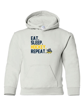 Picture of Eat. Sleep. Hockey. Repeat. Youth Hooded Sweatshirt